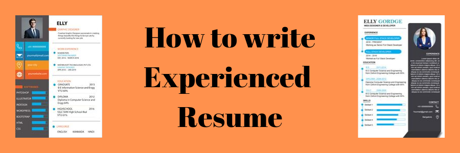 how to write experienced resume