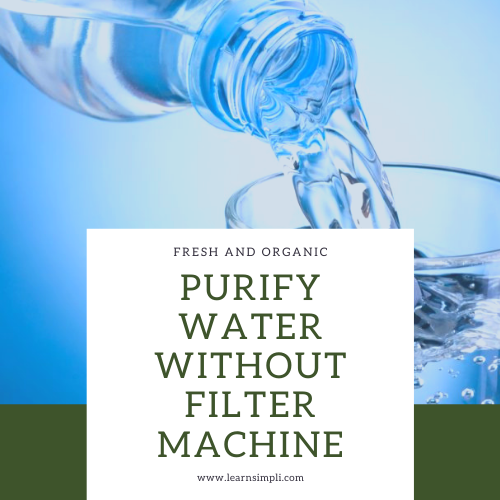 Purify water without filter machine