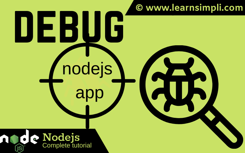 How to debug node js app?
