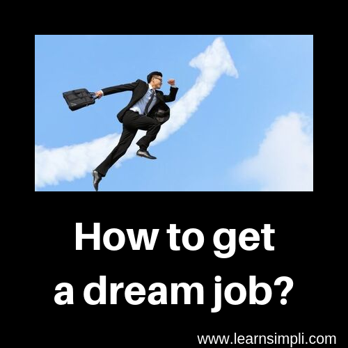 How to get a dream job