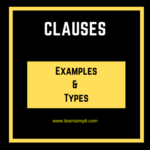 Clauses English Grammar Free online course