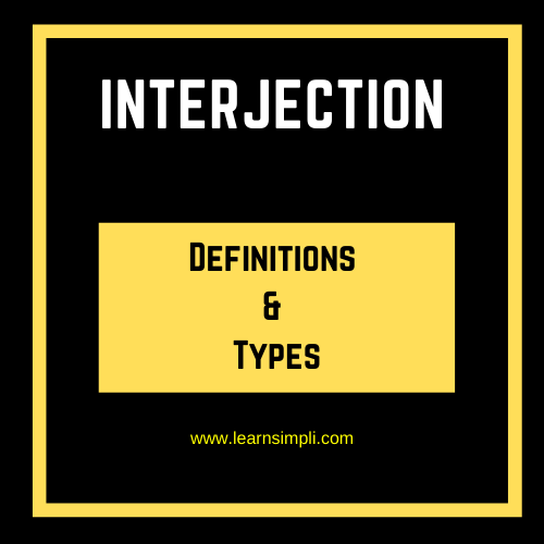 Interjection - Definition & Types