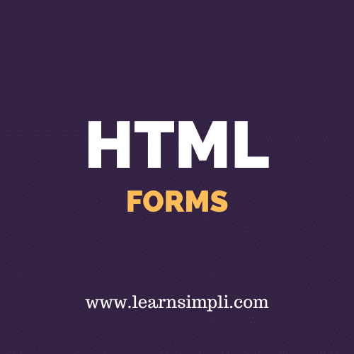 HTML FORMS