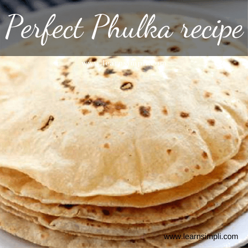 Phulka recipe | how to make fluffy phulka | Perfect phulka recipe