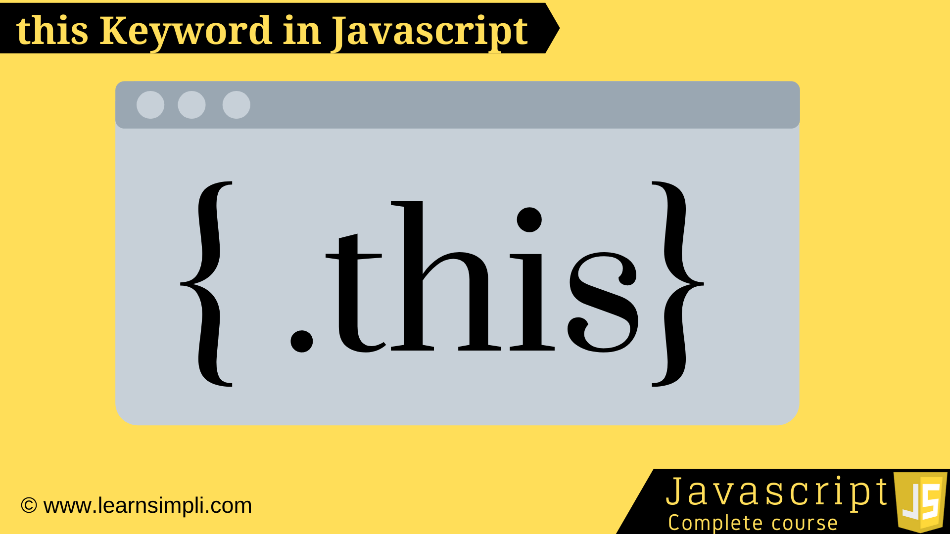 this Keyword in Javascript