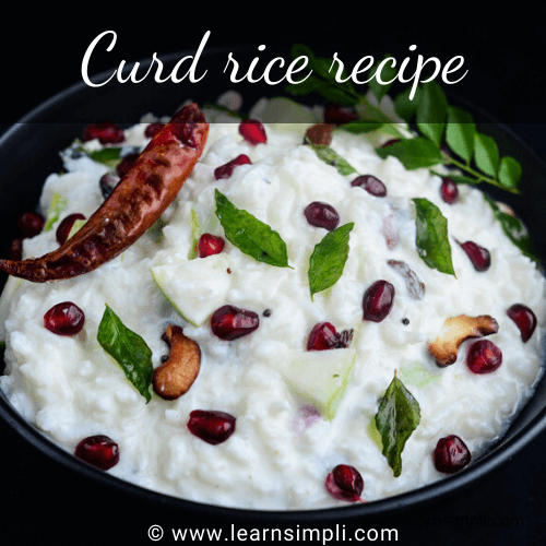 Curd rice recipe | how to make curd rice | dahi chawal
