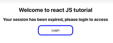 Conditional rendering in React JS. login