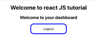 Conditional rendering in React JS. logout