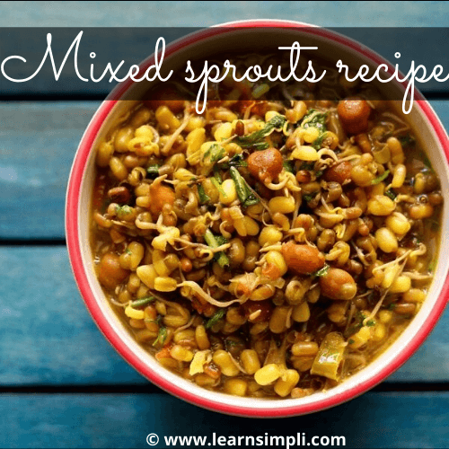 Mixed sprouts recipe | how to make mixed sprouts curry | usal recipe