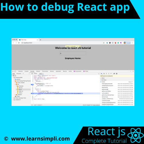 How to debug React app