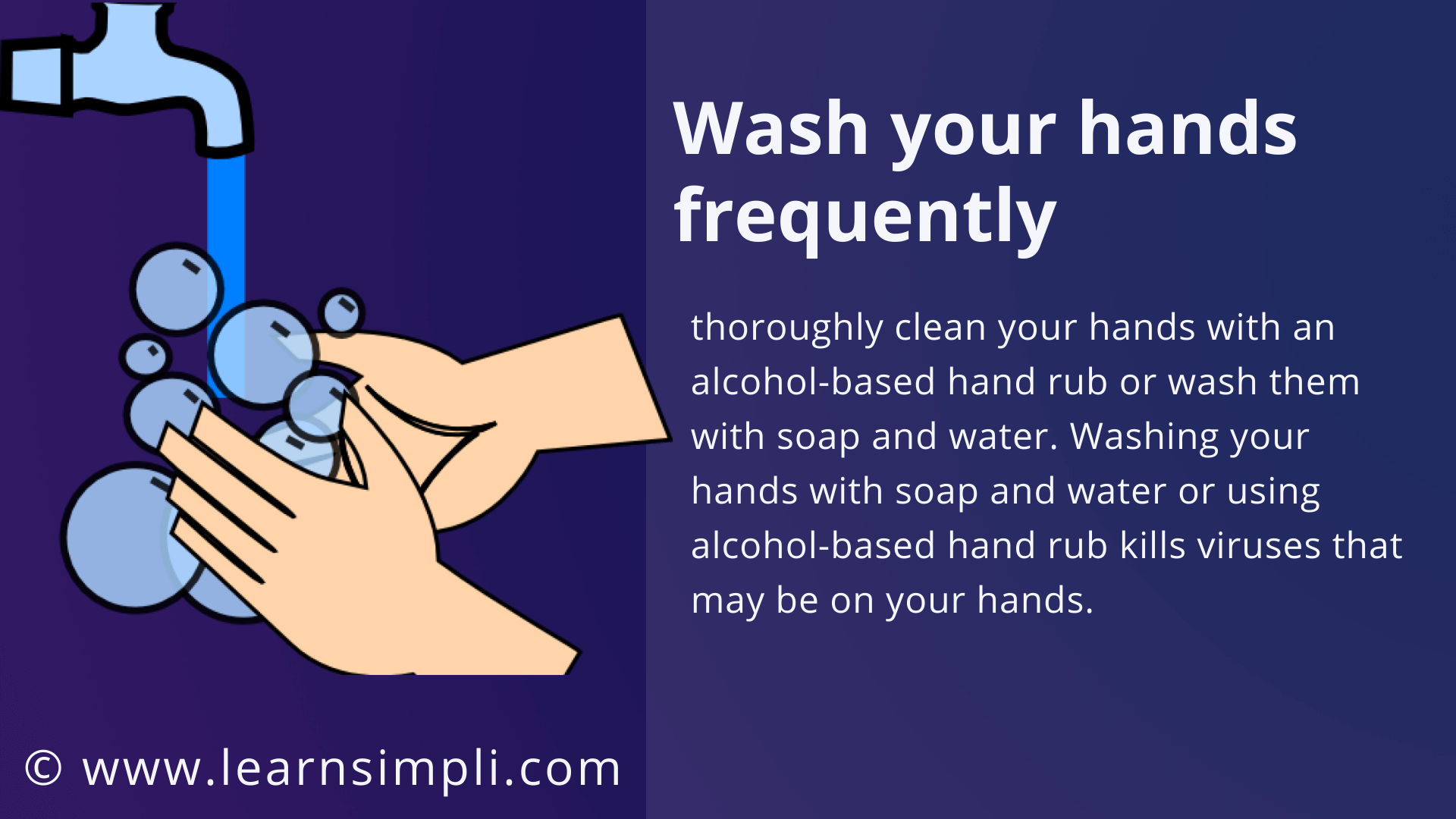 wash your hands frequently