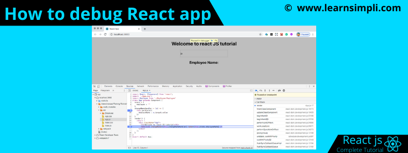How to debug React app
