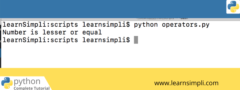 Control flow statements in python