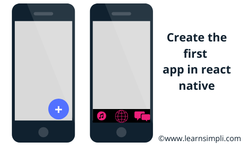 Create the first app in react native