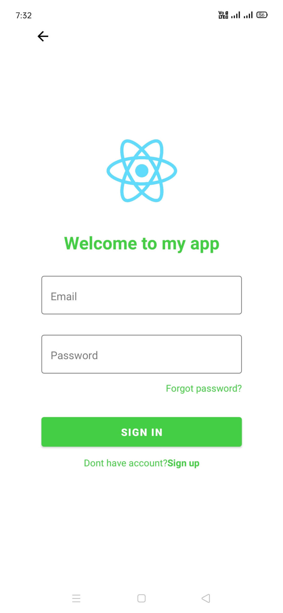How to create login screen template in react native - Learn Simpli
